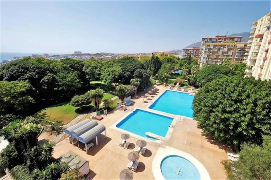 Apt Con Espectacular Vista, Piscinas, Recep 24 Hs Benalmádena Exterior photo